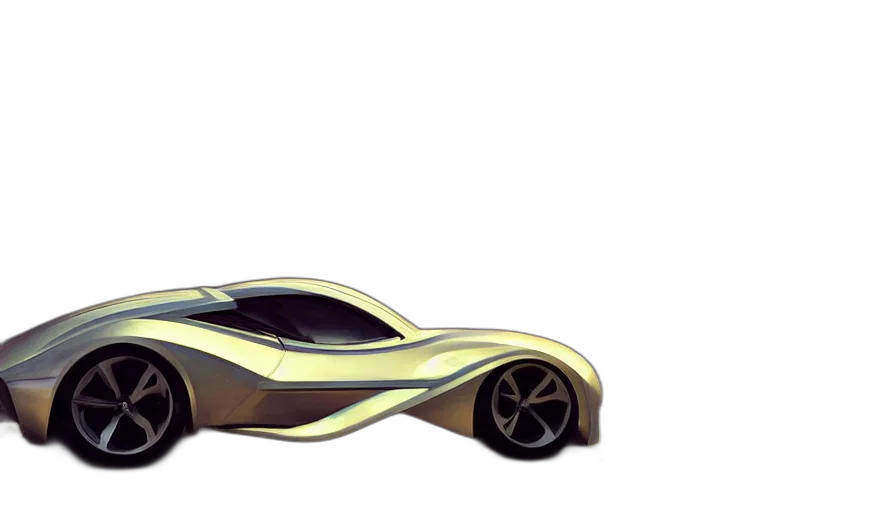 car, concept art, 3d render, photorealistic transparent PNG cut-out