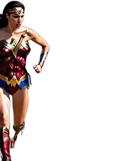 comic book art, concept art, 3d render, gal transparent PNG cut-out