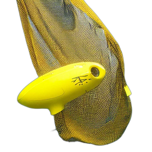shoes, mask, staff, hat, 3d render, photorealistic, yellow, underwater transparent PNG cut-out