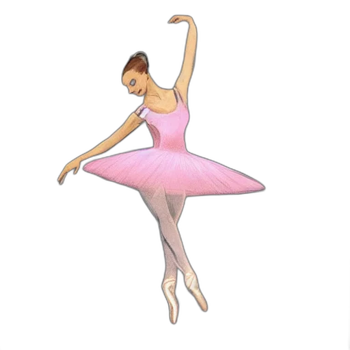 dress, concept art, cartoon, 3d render, photorealistic, pastel, ballerina, vargas transparent PNG cut-out