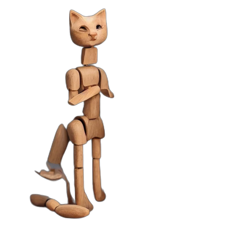 robot, staff, animal, 3d render, concept art, pixel art, cartoon, realistic transparent PNG cut-out