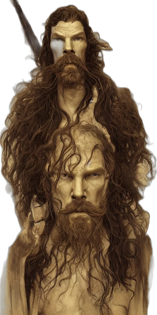 hair, face, mask, fantasy art transparent PNG cut-out