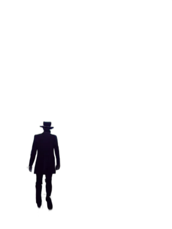 hat, robot, jacket, staff, concept art, pixel art, comic book art, cartoon transparent PNG cut-out