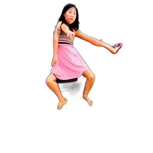 dress, shoes, umbrella, creature, 3d render, photorealistic, concept art, angry transparent PNG cut-out