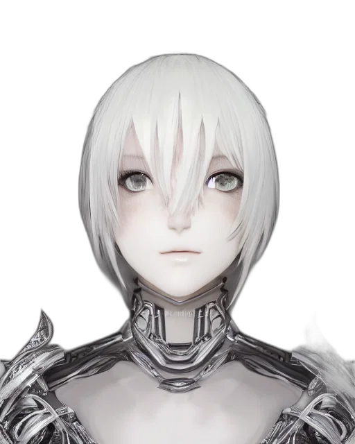 robot, face, mask, creature, concept art, 3d render, fantasy art, anime transparent PNG cut-out