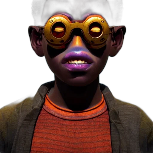 mask, face, creature, robot, concept art, 3d render, photorealistic, cyberpunk transparent PNG cut-out