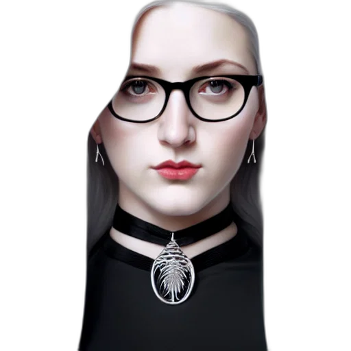 jewelry, face, robot, dress transparent PNG cut-out