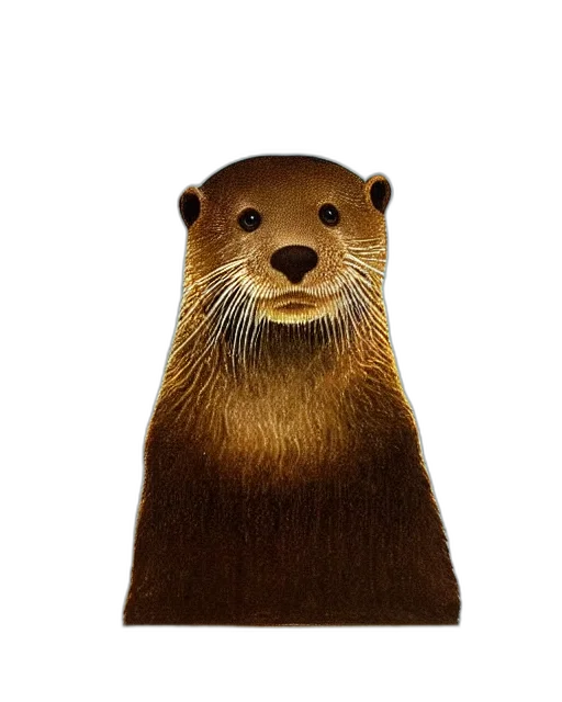 animal, hair, hat, staff, photorealistic, 3d render, concept art, watercolor transparent PNG cut-out