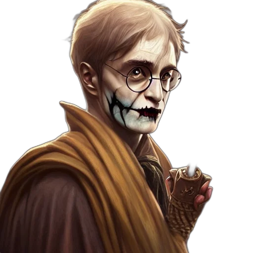 mask, face, staff, fantasy art transparent PNG cut-out
