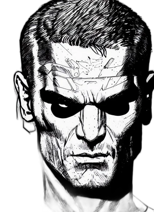 face, mask, comic book art, concept art transparent PNG cut-out
