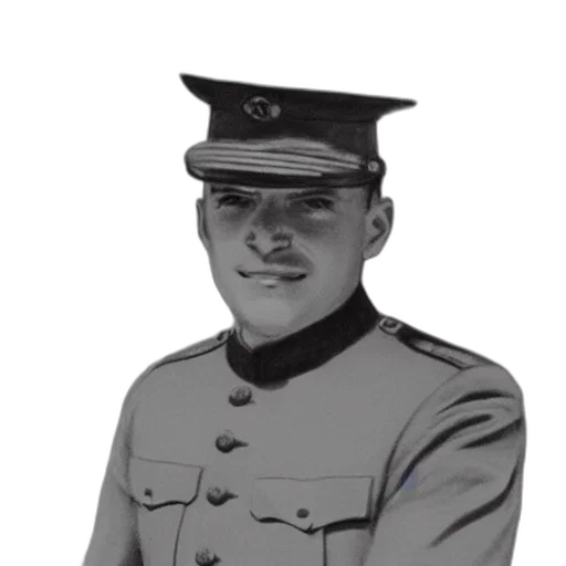 staff, face, hat, jacket, photorealistic, concept art, pencil sketch, cartoon transparent PNG cut-out