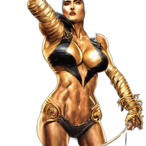 comic book art, concept art, fantasy art, photorealistic transparent PNG cut-out