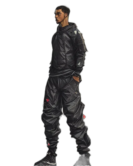 jacket, concept art, cartoon, photorealistic transparent PNG cut-out