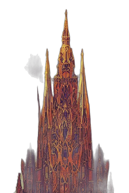 building, crown, staff, concept art transparent PNG cut-out