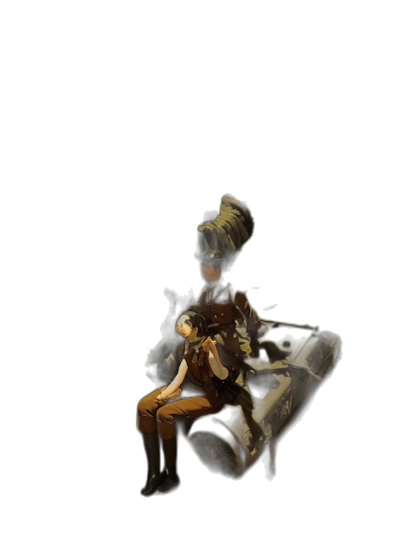 robot, staff, crown, creature transparent PNG cut-out