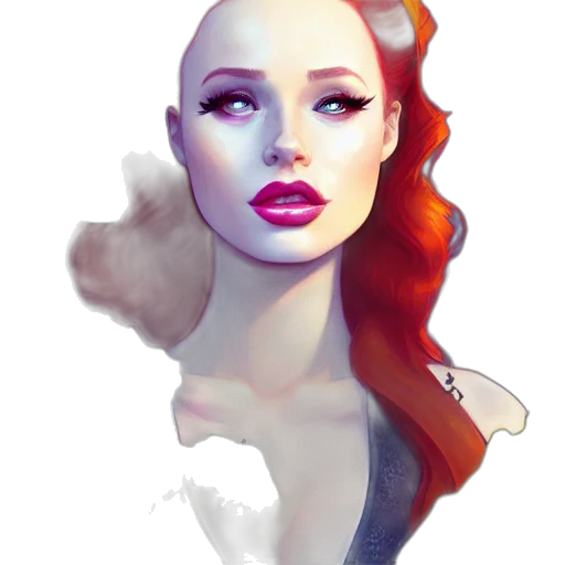 face, crown, dress, fantasy art transparent PNG cut-out