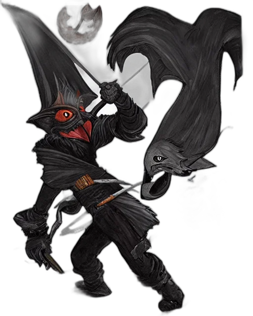 dragon, staff, sword, mask transparent PNG cut-out