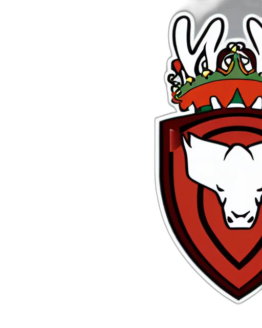 esports, logo, stag, wearing, crown transparent PNG cut-out