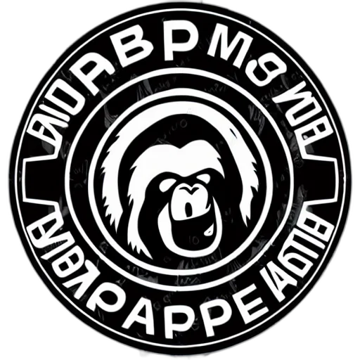 hair, staff, animal, logo, illustrated, ape, video, game transparent PNG cut-out