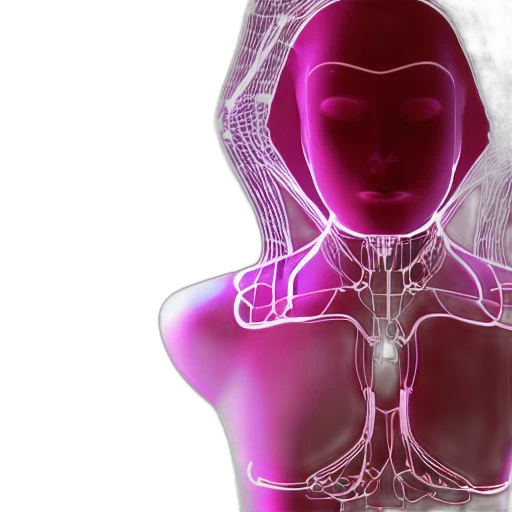 robot, jewelry, 3d render, cyberpunk transparent PNG cut-out
