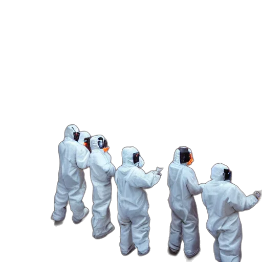 jacket, staff, mask, robot, concept art, 3d render, pixel art, outer space transparent PNG cut-out
