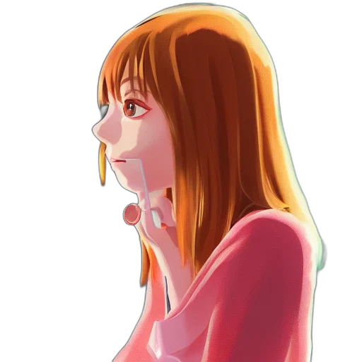 face, dress, mask, jacket, anime, watercolor, cartoon, photorealistic transparent PNG cut-out