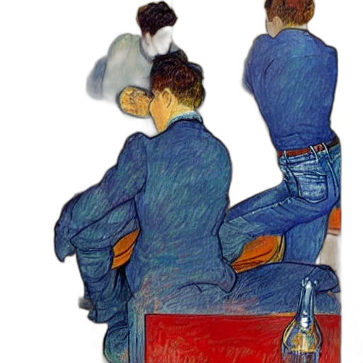 furniture, jacket, staff, watercolor, oil painting, concept art, photorealistic, night transparent PNG cut-out