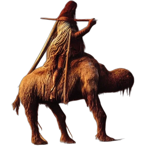 animal, creature, staff, hat transparent PNG cut-out