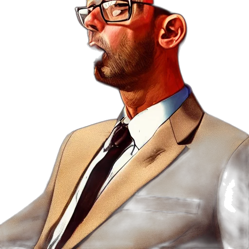 jacket, staff, face, concept art transparent PNG cut-out