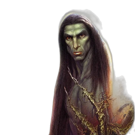 staff, creature, face, concept art transparent PNG cut-out