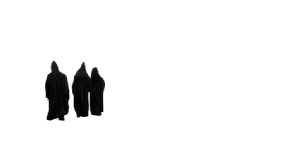 jacket, shoes, dress, umbrella, concept art, 3d render, dark, monochrome transparent PNG cut-out