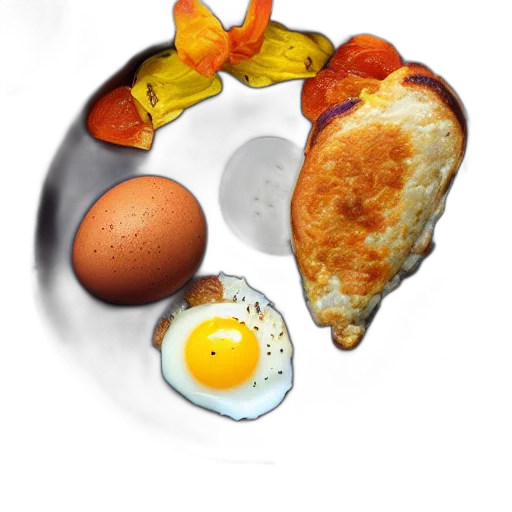 food, crown, weapon, photorealistic transparent PNG cut-out