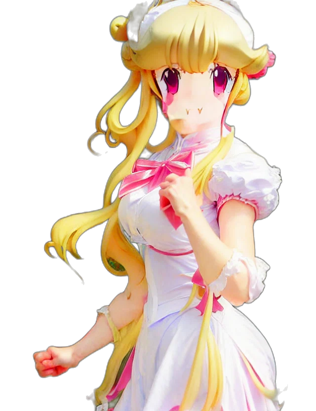 dress, staff, crown, pixel art transparent PNG cut-out