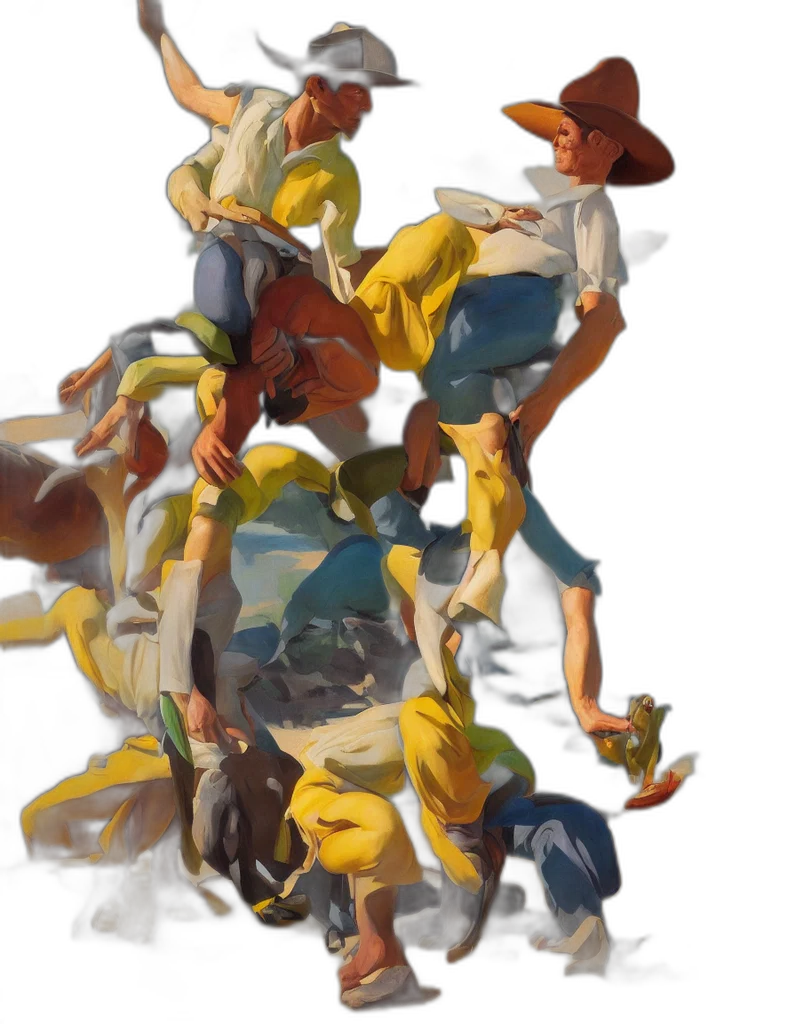 hat, mask, crown, staff transparent PNG cut-out
