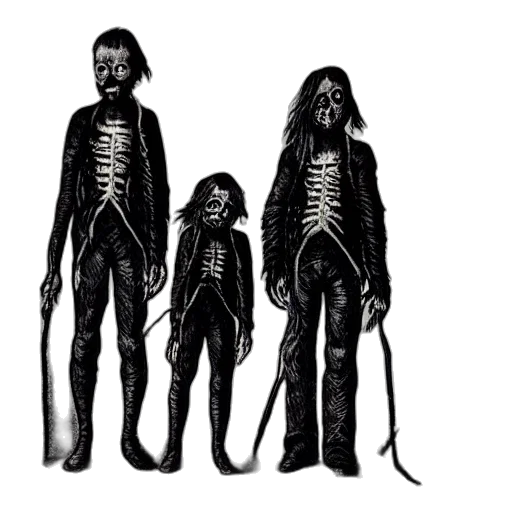 staff, creature, concept art, comic book art, dark, family, nightmare, paralysis transparent PNG cut-out