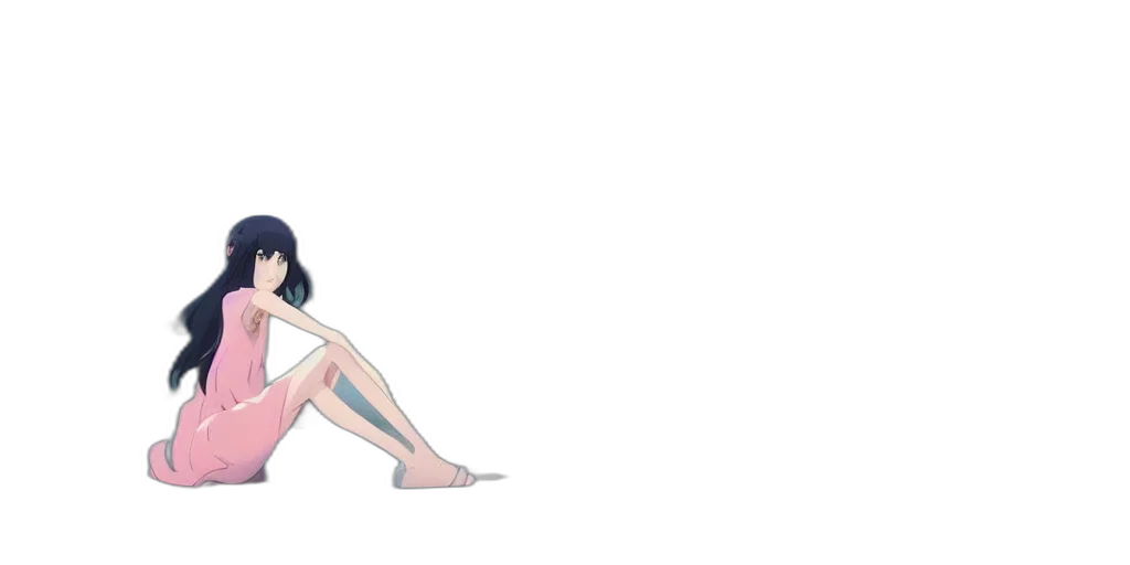 dress, anime, cartoon, concept art, pixel art, outer space, underwater, neon lights transparent PNG cut-out