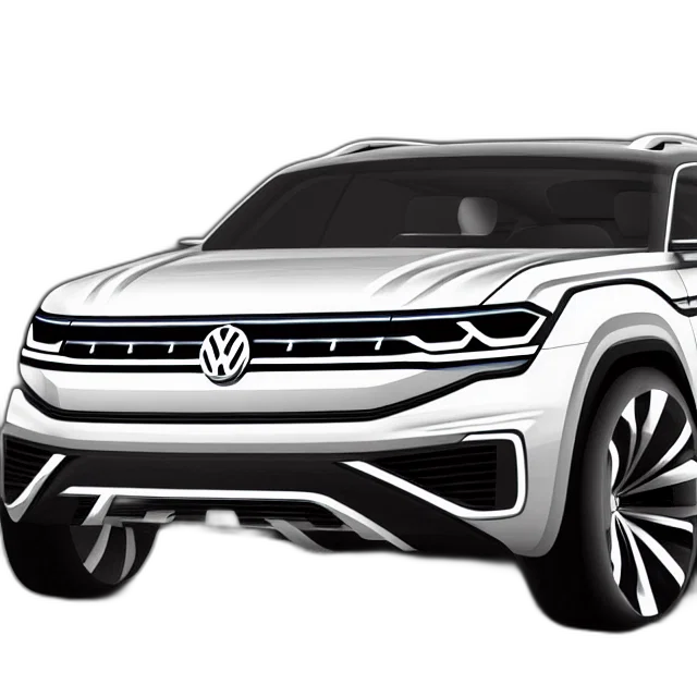 car, concept art, photorealistic, pencil sketch transparent PNG cut-out