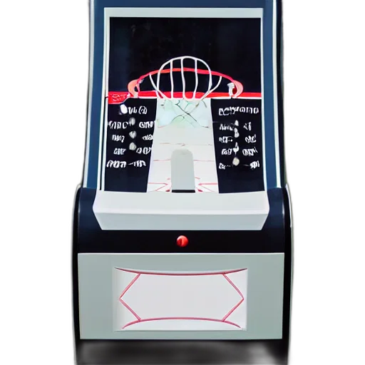 3d render, basketball, machine transparent PNG cut-out