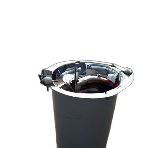 bottle, crown, robot, furniture, 3d render, photorealistic, concept art, dark transparent PNG cut-out