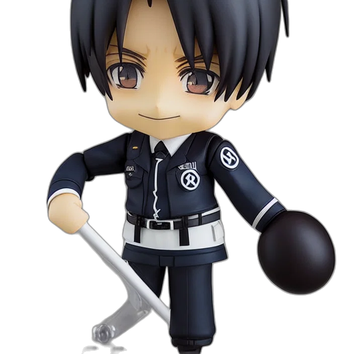 anime, nendoroid, adolf, hitler transparent PNG cut-out
