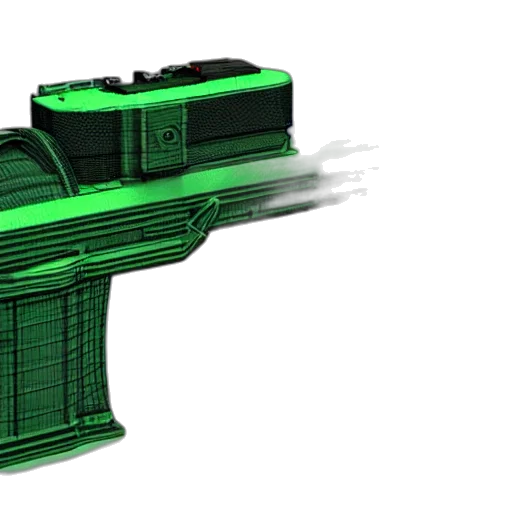 weapon, 3d render, concept art, cyberpunk transparent PNG cut-out