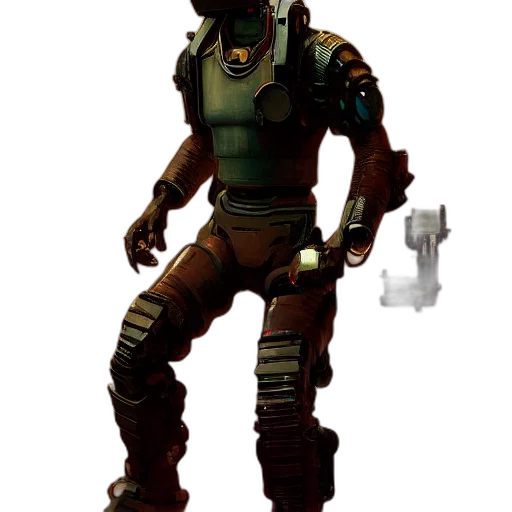 robot, staff, weapon, creature transparent PNG cut-out
