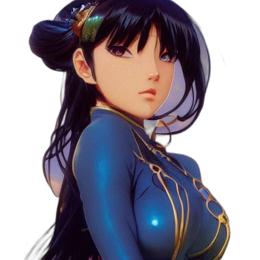 dress, face, anime, fantasy art transparent PNG cut-out