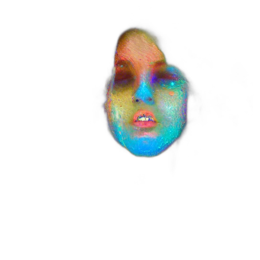 face, mask, creature, robot, photorealistic, vaporwave, 3d render, pixel art transparent PNG cut-out