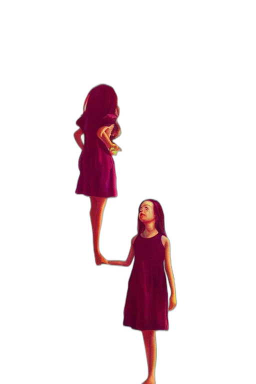 dress, creature, hair, robot, concept art, 3d render, pixel art, cartoon transparent PNG cut-out