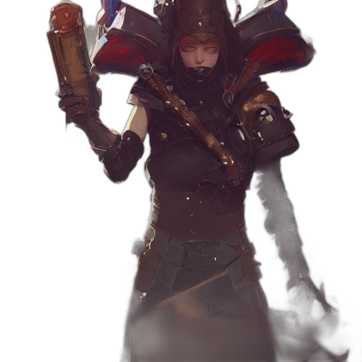 staff, weapon, sword, jacket, concept art, fantasy art, 3d render, cyberpunk transparent PNG cut-out