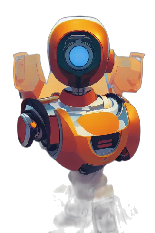 robot, weapon, staff, concept art transparent PNG cut-out