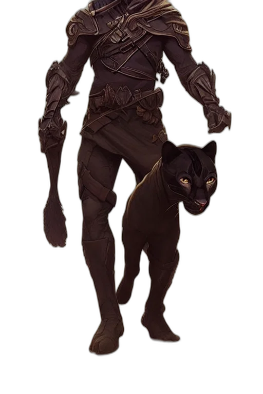 creature, animal, staff, mask, concept art, fantasy art, 3d render, comic book art transparent PNG cut-out