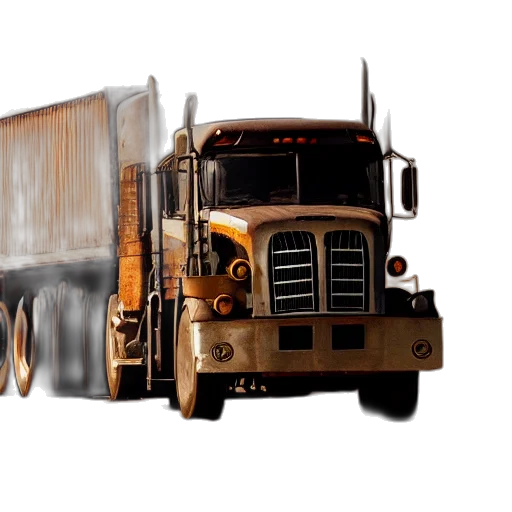 furniture, photorealistic, concept art, 3d render, ups, feeder, tractor, trailer transparent PNG cut-out