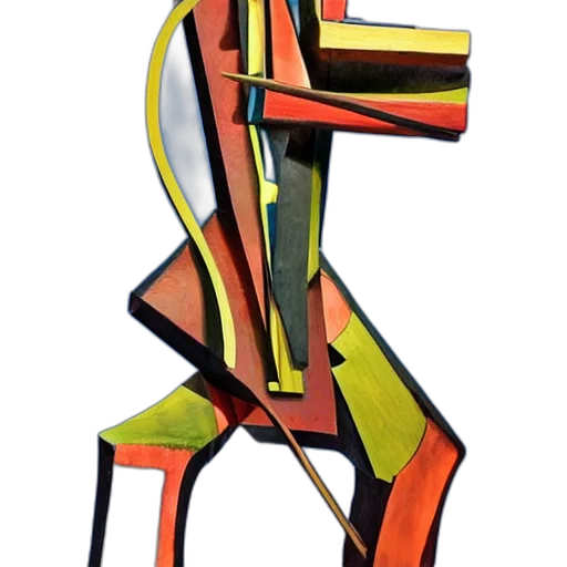 furniture, robot, staff, face, 3d render, concept art, cartoon, watercolor transparent PNG cut-out